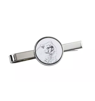 Himalayan Cat - cat tie clip, personalized tie clip, unique gift for men from Art-Dog brand