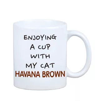 Havanna-Braun - Tasse mit Grafik und Aufschrift der Marke Art-Dog
