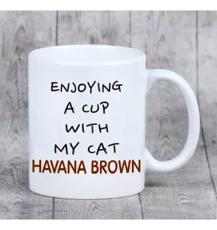 Hawana Brązowa kubek z kotem Art-Dog