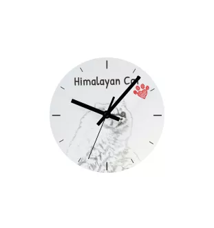 Chat de l'Himalaya - horloge murale avec un chat, horloge de table avec impression, décoration personnalisée de la maison de la marque Art-Dog