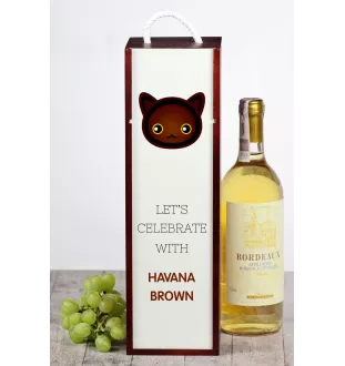 Havana Brown - wine box with graphics and the brand name Art-Dog