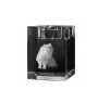 Himalayen - Bougeoir avec photo de chat, porte bougie en cristal, cadeau personnalisé par la marque Art-Dog