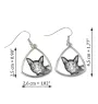 Havanna braun Katze - Katzenohrringe, hängende Ohrringe mit Bild, personalisierter Schmuck mit dem Aufdruck der Marke Art-Dog
