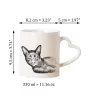 Havanna-Braun Tasse mit Katze, entzückende Tasse mit herzförmigem Henkel, universelles Geschenk der Marke Art-Dog