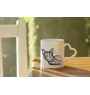 Havanna-Braun Tasse mit Katze, entzückende Tasse mit herzförmigem Henkel, universelles Geschenk der Marke Art-Dog