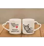 Havanna-Braun Tasse mit Katze, entzückende Tasse mit herzförmigem Henkel, universelles Geschenk der Marke Art-Dog
