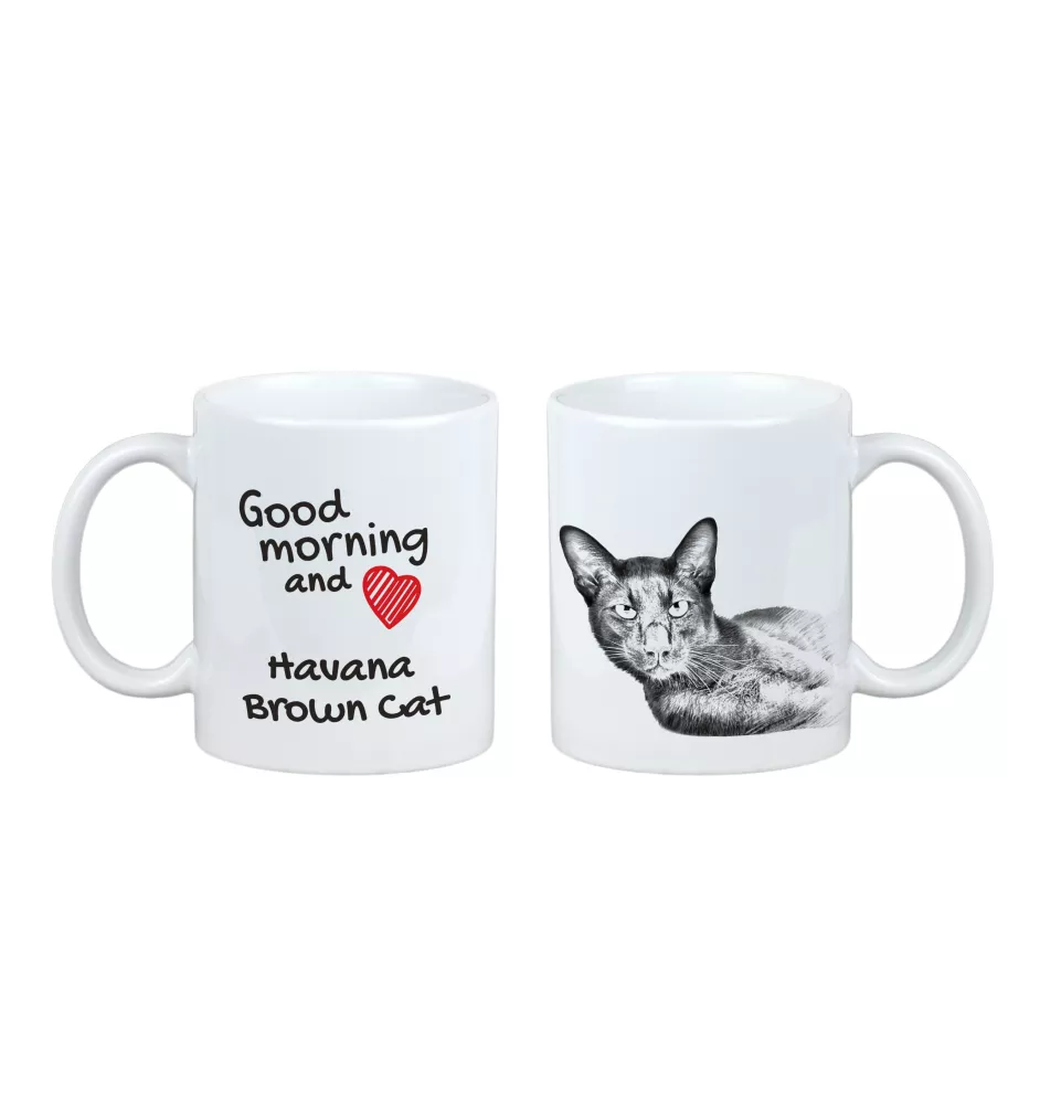 Havana Brown - cat mug, personalized mug with print, classic gift for everyone from the Art-Dog brand