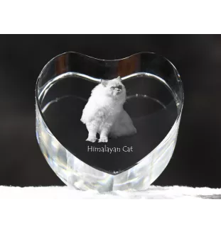 Himalajski serce kryształowe z kotem Art-Dog