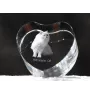 Himalayan Cat - crystal clock with a picture of a cat, heart-shaped shelf clock, personalized standing clock by Art-Dog brand