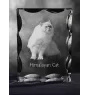 Chat de l'Himalaya - cristal avec une photo de chat, une statuette en verre avec une photo, un cadre exceptionnel avec une photo de la marque Art-Dog