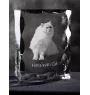 Himalayan Cat - crystal with a cat picture, glass statuette with a picture, unique frame with a picture from Art-Dog brand