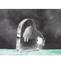Himalayakatze - Kristalluhr mit Katzenbild, Herzregal-Uhr, personalisierte Standuhr von Art-Dog.