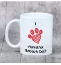 Hawana Brązowa kubek z kotem I love Art-Dog