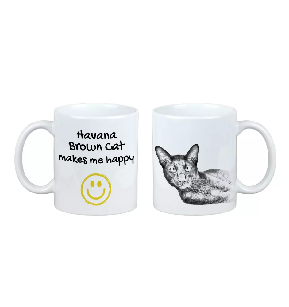 Havana Brown - tasse avec un chat, une tasse joyeuse pour les amoureux des chiens, un cadeau personnalisé de la marque Art-Dog