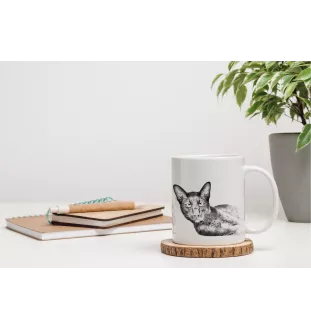 Havana Brown - cat mug, cheerful mug for a dog lover, personalized gift from the Art-Dog brand