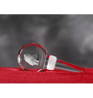 Chat de l'Himalaya - Bouchon de bouteille en cristal avec chat, bouchon de vin unique avec photo, cadeau personnalisé pour sommelier par la marque Art-Dog