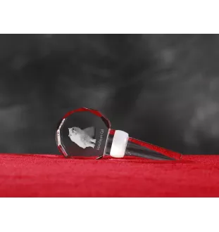 Chat de l'Himalaya - Bouchon de bouteille en cristal avec chat, bouchon de vin unique avec photo, cadeau personnalisé pour sommelier par la marque Art-Dog