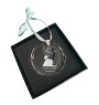 Danish-Swedish Farmdog - crystal bauble with a photo, dog photo in crystal, personalized Christmas tree ornament by Art-Dog brand