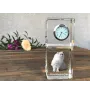 Himalayan Cat - crystal clock with a photo, photo of a cat in crystal, personalized desk clock by Art-Dog brand