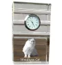 Himalayan Cat - glass clock with a photo, photo of a cat in crystal, personalized standing office clock by Art-Dog brand