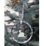 Danish-Swedish Farmdog - crystal bauble with a photo, dog photo in crystal, personalized Christmas tree ornament by Art-Dog brand