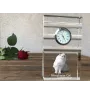 Himalayan Cat - glass clock with a photo, photo of a cat in crystal, personalized standing office clock by Art-Dog brand