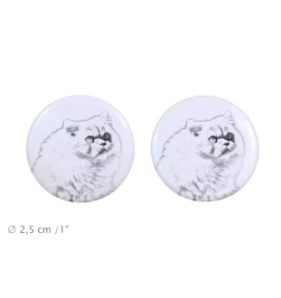 Chat de l'Himalaya - boucles d'oreilles avec votre chat bien-aimé, photo personnelle, accessoire parfait pour les amoureux des chats de la marque Art.-Dog