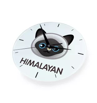 Himalayen - horloge MDF avec graphisme et logo de la marque Art-Dog