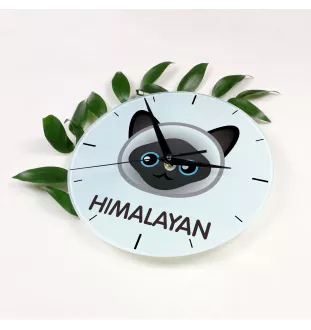 Himalayen - horloge MDF avec graphisme et logo de la marque Art-Dog