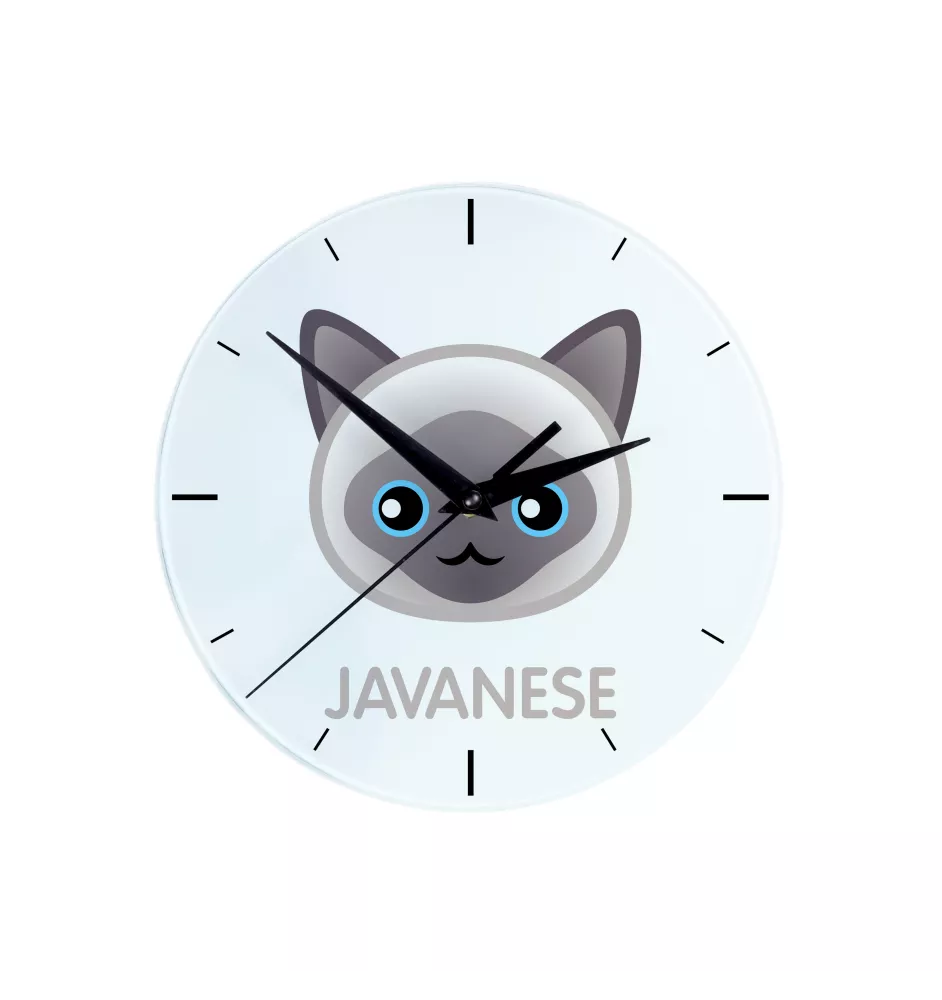 Javanais - horloge MDF avec graphisme et logo de la marque Art-Dog