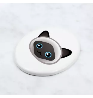 Himalayan - ceramic tombstone plaque with graphics and inscription by Art-Dog brand