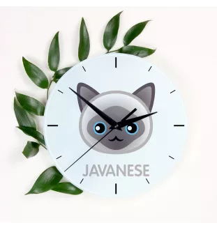 Javanais - horloge MDF avec graphisme et logo de la marque Art-Dog