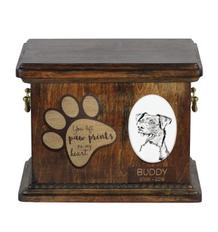 Chien de ferme dano-suédois - urne pour cendres de chien, urne personnalisée avec photo, urne avec photo de chien de la marque Art-Dog