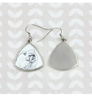 Chat de l'Himalaya - boucles d'oreilles avec un chat, boucles d'oreilles pendantes avec une image, bijoux personnalisés avec l'impression de la marque Art-Dog