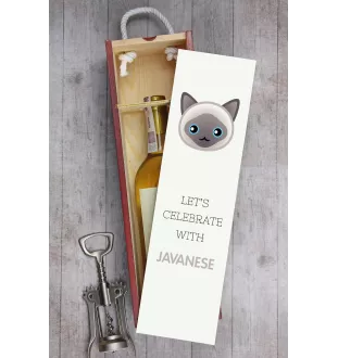 Javanese - wine box with graphics and the brand name Art-Dog