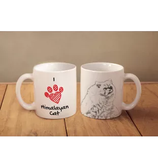 Himalayen - tasse avec un chat, une tasse adorable avec une illustration, un cadeau avec votre photo de la marque Art-Dog