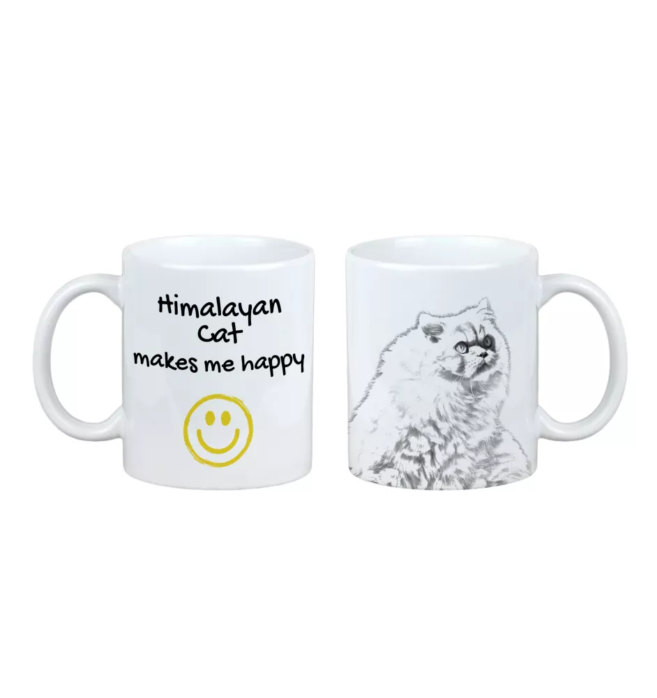 Himalajski kubek z kotem Makes me happy Art-Dog