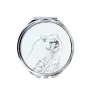 Himalayan Cat - pocket mirror with a cat, personalized mirror for a purse, compact mirror with Art-Dog brand print