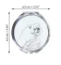 Himalayan Cat - pocket mirror with a cat, personalized mirror for a purse, compact mirror with Art-Dog brand print