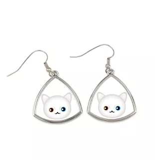 Khao Manee - élégantes boucles d'oreilles en métal en cadeau de la marque Art-Dog