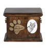 Kurilian bobtail I - urn for cat ashes, urn for cat with photo, personalized cat ashes box by Art-Dog brand