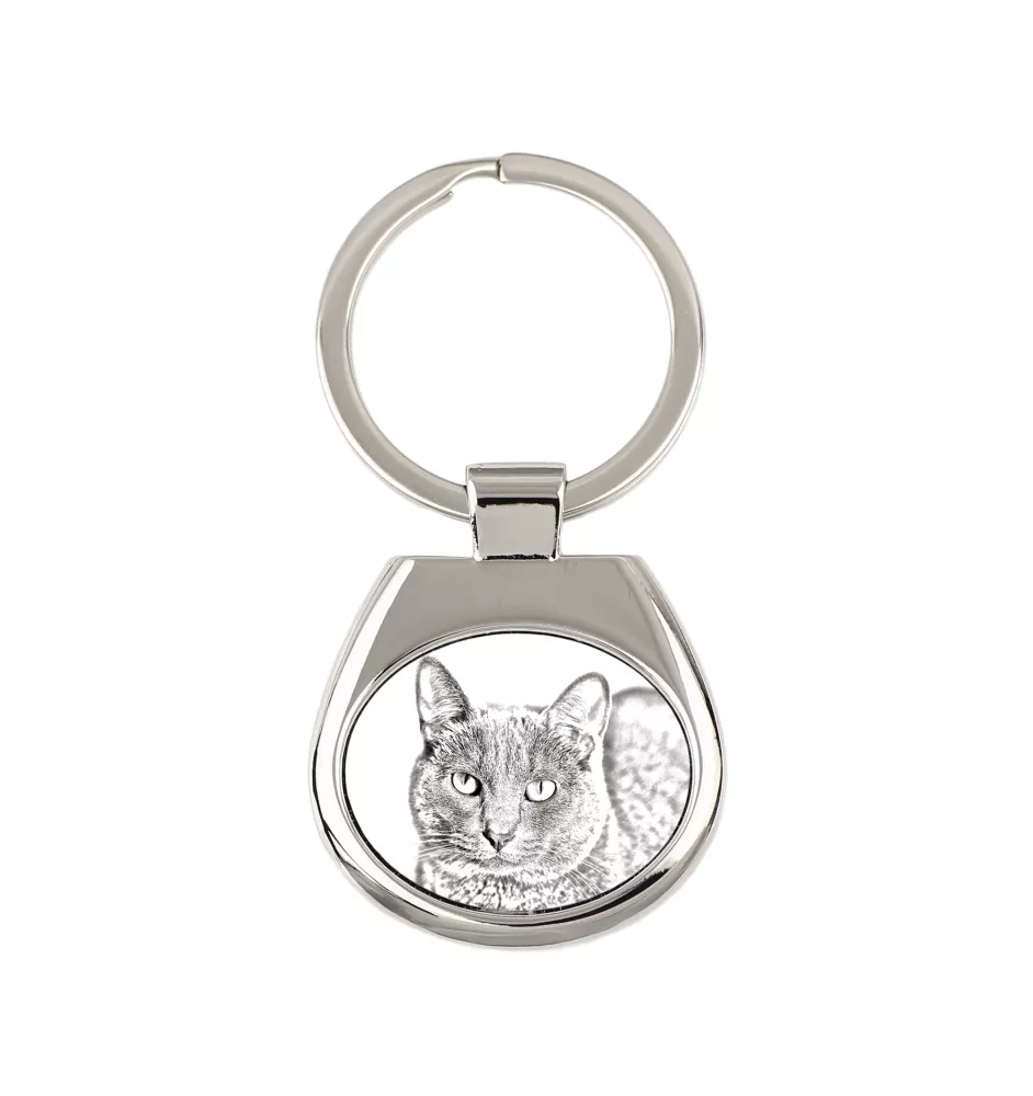 Korat Katze - Schlüsselanhänger mit Katze, Anhänger mit Aufdruck, personalisierter Anhänger der Marke Art-Dog