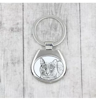 Chat Korat - porte-clés avec un chat, porte-clés imprimé, breloque personnalisée de la marque Art-Dog