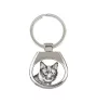 Bobtail kurilien - porte-clés avec un chat, porte-clés imprimé, breloque personnalisée de la marque Art-Dog