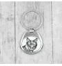 Bobtail kurilien - porte-clés avec un chat, porte-clés imprimé, breloque personnalisée de la marque Art-Dog