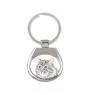Kurilian bobtail à poil long - porte-clés avec un chat, porte-clés imprimé, breloque personnalisée de la marque Art-Dog
