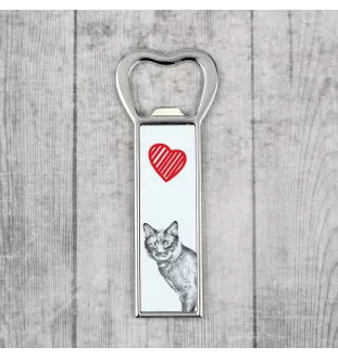 Bobtail kurilien - ouvre-bouteille avec un chat, ouvre-bouteille personnalisé pour le réfrigérateur, cadeau unique pour homme de la marque Art-Dog