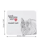 Korat Cat - mouse pad with print, personalized cat pad, unique gadget for an office worker from the Art-Dog brand