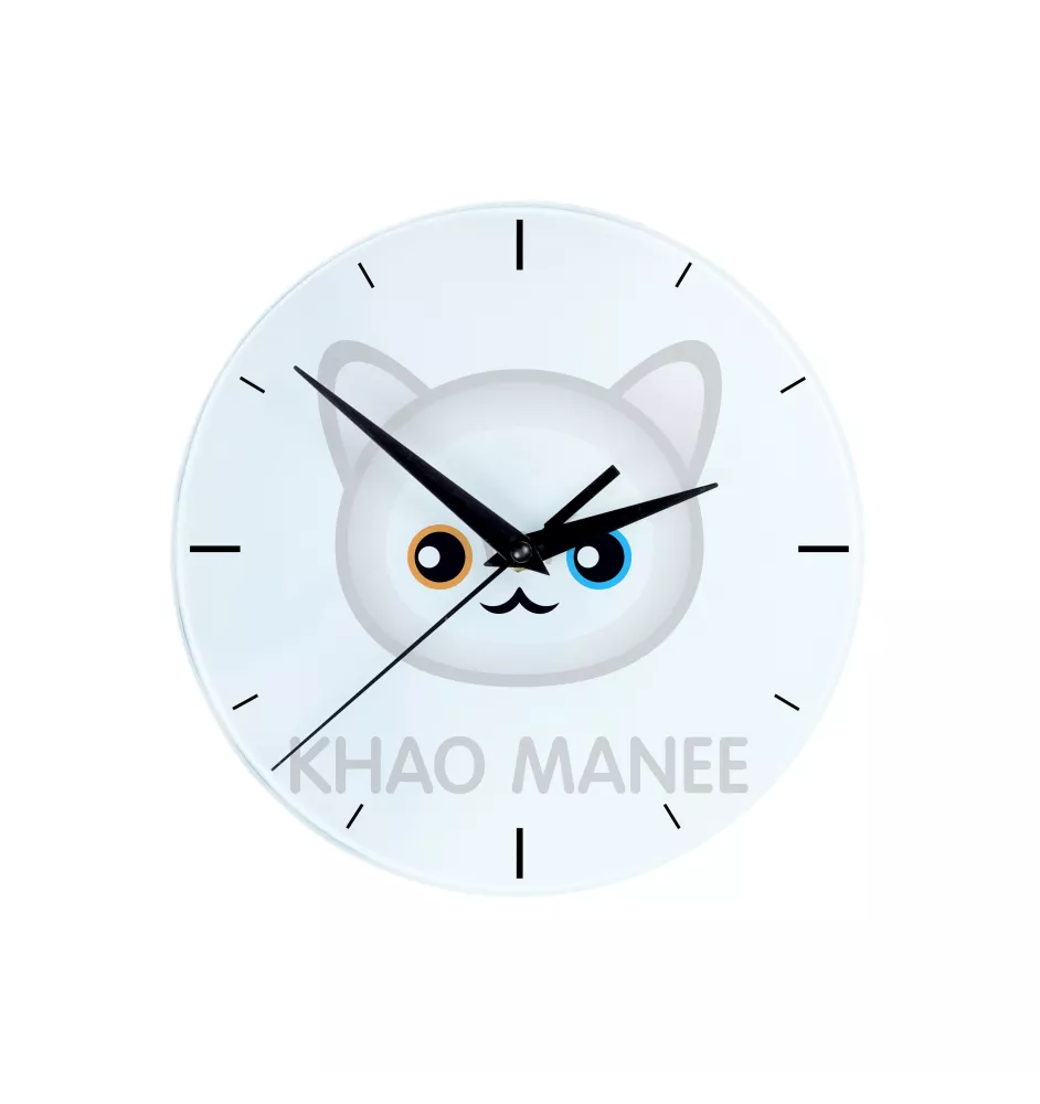 Khao Manee - MDF clock with graphics and the Art-Dog brand name