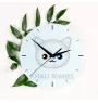 Khao Manee - MDF clock with graphics and the Art-Dog brand name